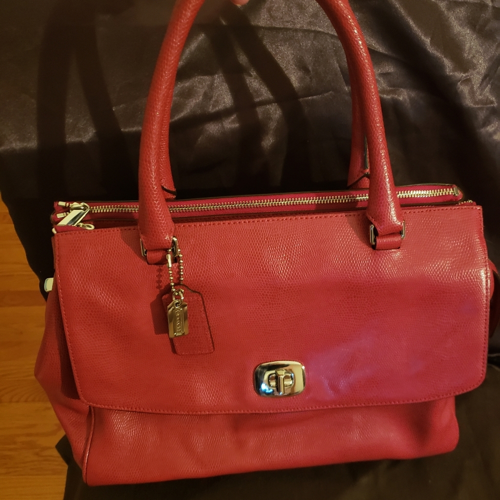 Sold Coach Large Satchel with Shoulder Strap